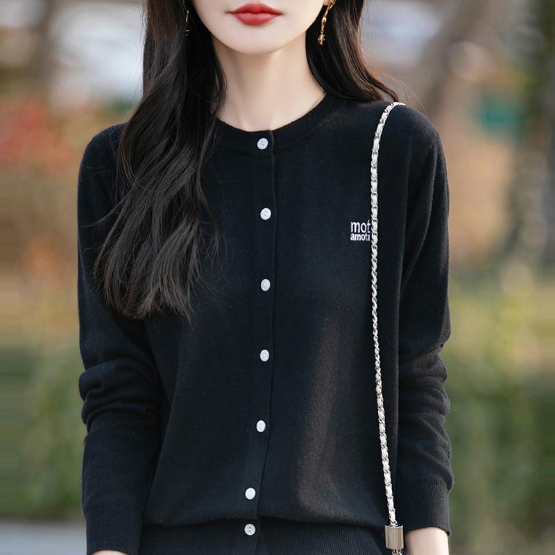 Женский легкий кардиган из 50% шерсти и 50% шелка Mulberry — универсальный трикотаж на все 4 сезона для комфорта и стиля в любое время года