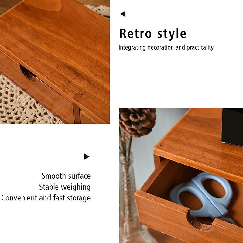 1 Set Wooden Jewelry Storage Cabinet Desktop Sundries Finishing Storage Box Dresser