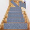 Stair Carpet Protective Non-slip Silent Great Masonry Pattern Embossing Floor Mat Home Supplies