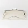 Light Luxury Plaid Leather Tray Square Entrance Key Storage Tray Model House Sales Office Decoration Desktop Ornaments