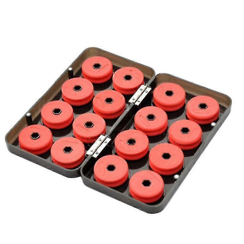 16pcs Foam Spools Line Box Winding Board Fishing Line Shaft Fishing Lure Hook Rig - PJ
