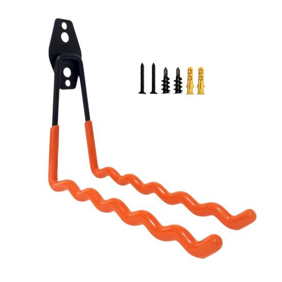 Сверхпрочный гаражный крючок с винтами, настенное крепление, металлическая вешалка для хозяйственных нужд, многофункциональная велосипедная лестница, органайзер для садовых электроинструментов, подвесная стойка для хранения