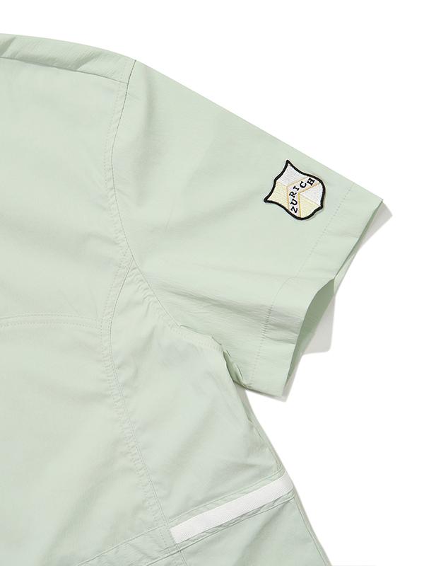 Pifa 1904 Stretch Stand Collar Dress (Green)
