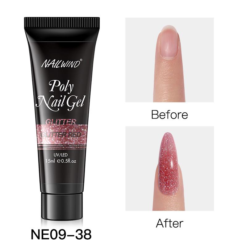 NAILWIND Poly Nail Gel For Nail Extension Finger Quick Building Gel 21 Colors Poly Nail Gels Extensions Acrylic Gel Polish Nail Art