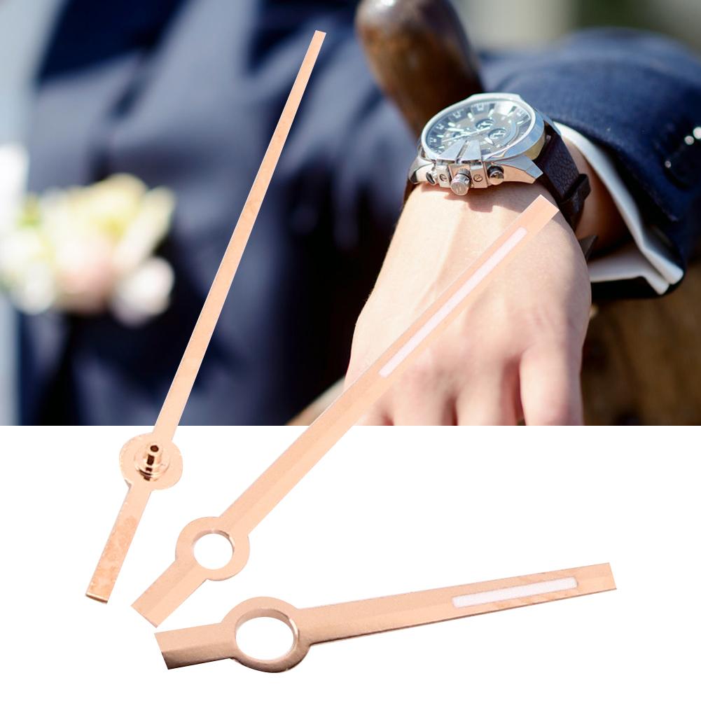 Luminous Men Watch Hour Minute Second Hands Watch Needles Fit for 3135 MovementRose Gold