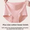Женские трусы большого размера на весну и осень, новые, из чистого хлопка, антибактериальные, с высокой талией, для подтяжки живота и бедер, плоского угла