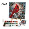 Decorative Craft Mosaic Pieces Christmas Lighthouse Art Kit for Adults, DIY Coastal with Festive Room Decor Colorful Acrylic Pieces, Decoration