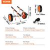 Heavy Duty Kayak Cart, 450lbs Load Capacity, Detachable Canoe Trolley Cart with 12'' Solid Tires, Adjustable Width & Nonslip Support Foot, for Kayaks