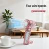 2026 Mini USB Rechargeable Transparent Handheld Ice Pack Fan - Korean & Japanese Style with Turbo Cooling