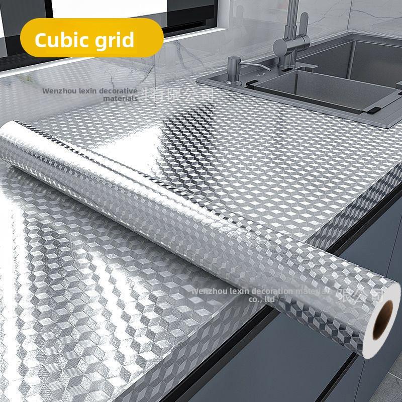 Kitchen Sticker Oil-proof Stove Countertop Wallpaper Self-adhesive Household Thickened Dirt-resistant Waterproof Wall Sticker