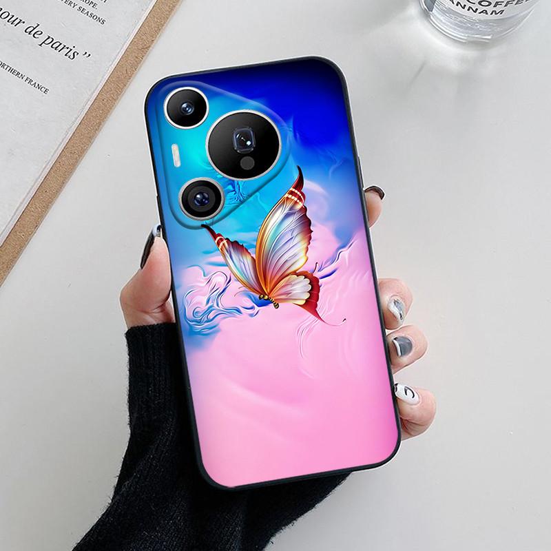 Чехол для Huawei Pura 70, милый мультяшный цветок, мягкий силиконовый чехол для телефона для Huawei Pura 70 Pro Plus Pura70 Ultra, Funda Coque