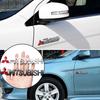Metal Car Front Grille Emblem for Mitsubishi ASX EVO Lancer Ralliart Montero Mirage L300 Outlander Rear Trunk Badge Sticker