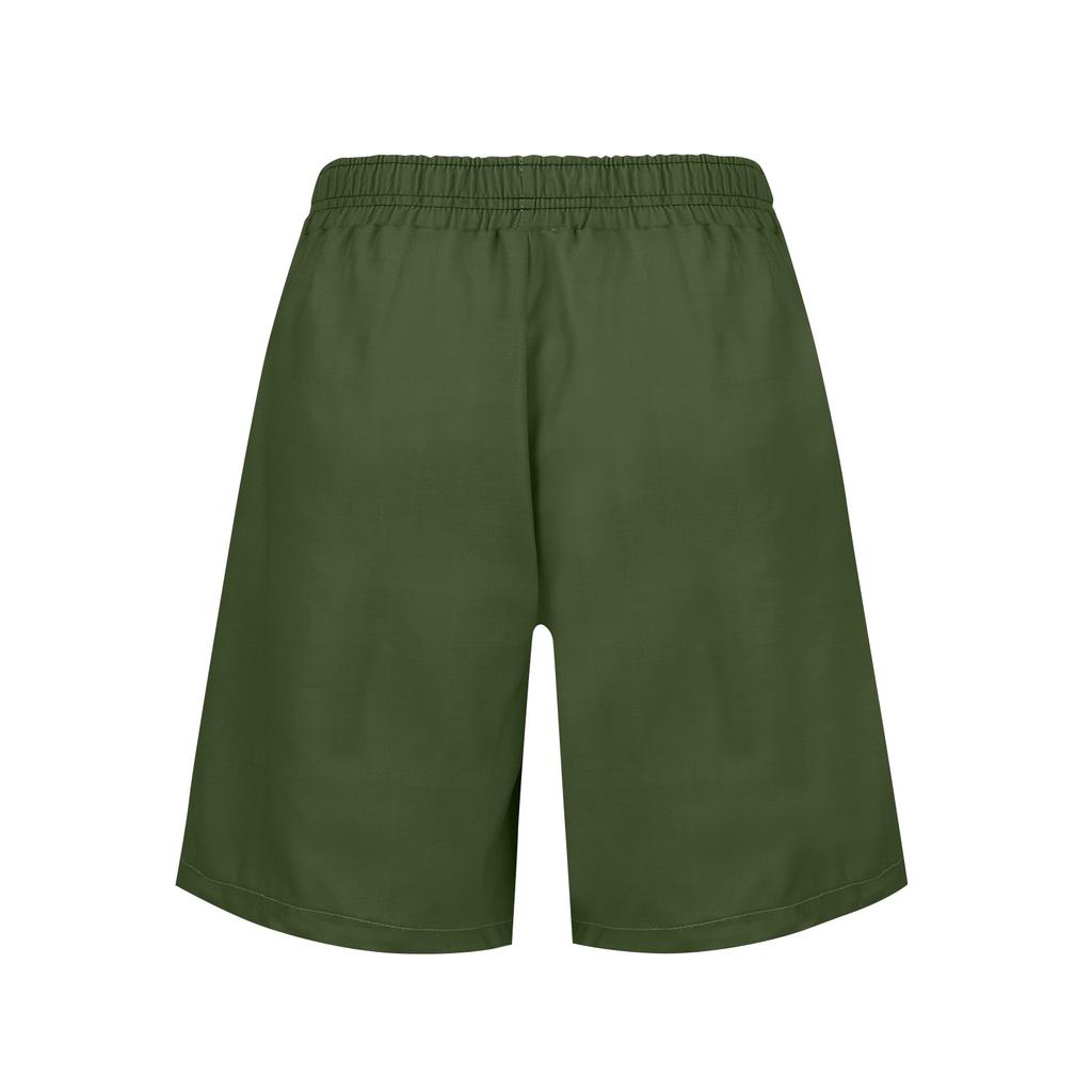 Женские однотонные брюки, модные повседневные шорты с карманами и эластичной резинкой на талии