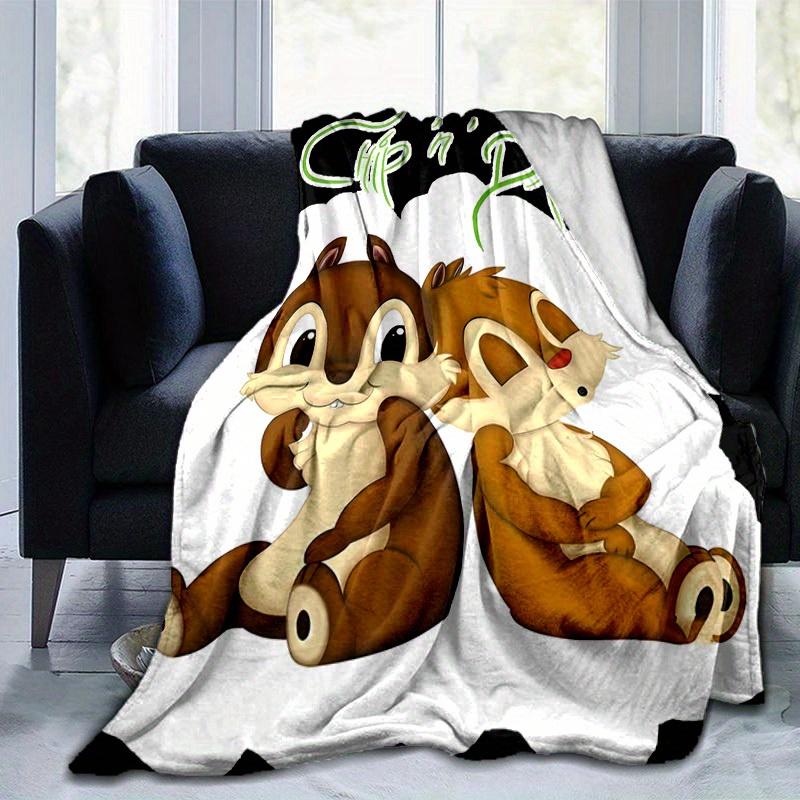 1 шт., Плед Чип и Дейл Уютный Домашний Декор, Идеально для Дивана, Кровати, Путешествий, Кемпинга, Машины, Пляжа, Офиса, Дремоты Мягкое Покрывало Идея для Подарка