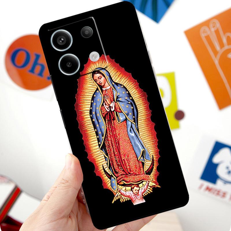 Virgen De Guadalupe Virgin Mary Funda For Xiaomi Redmi Note 14 Pro 10 11 12 13 15 Pro Plus Case For Redmi 15 14C 12C 10C 13C