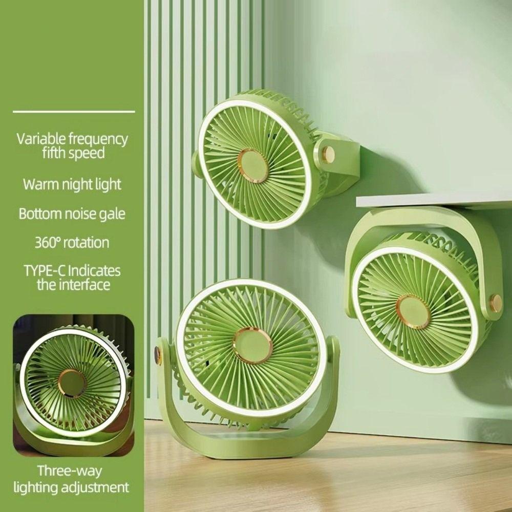 5 Speeds Ceiling Fan 360° Rotation Electric Table Fan Portable Desktop Fan Bedroom