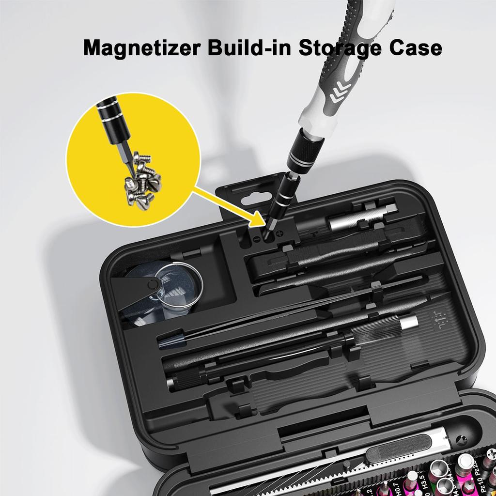 Набор мини-отверток с цветовой маркировкой, набор микромагнитных инструментов для ремонта 132 в 1 с ящиком для хранения