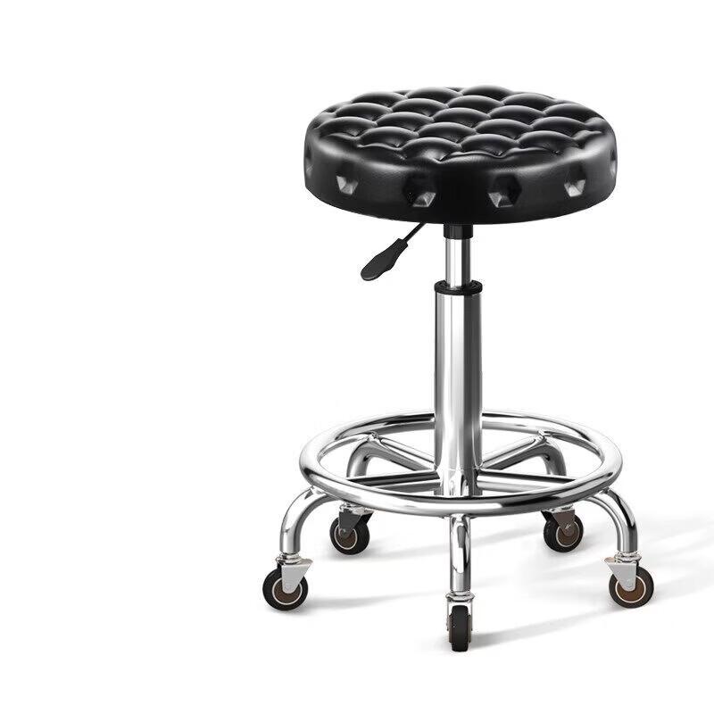 Qicaijiang Adjustable Swivel Workshop Stool with Backrest