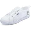 Women White Mesh Sneakers Breathable Lightweight Trendy Flats Spring Summer Casual Shoes