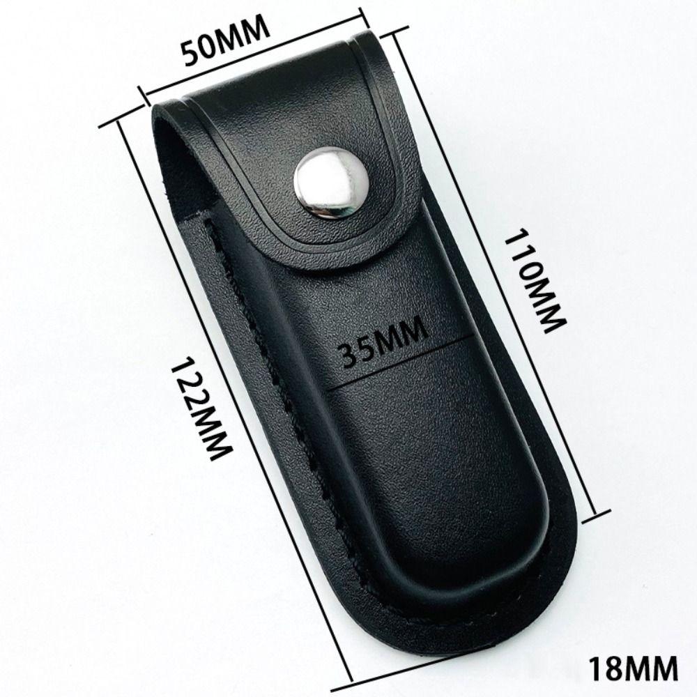 Brown Leather Leather Sheath Pocket Fixed Sheath Pouch Bag Camping Accessory