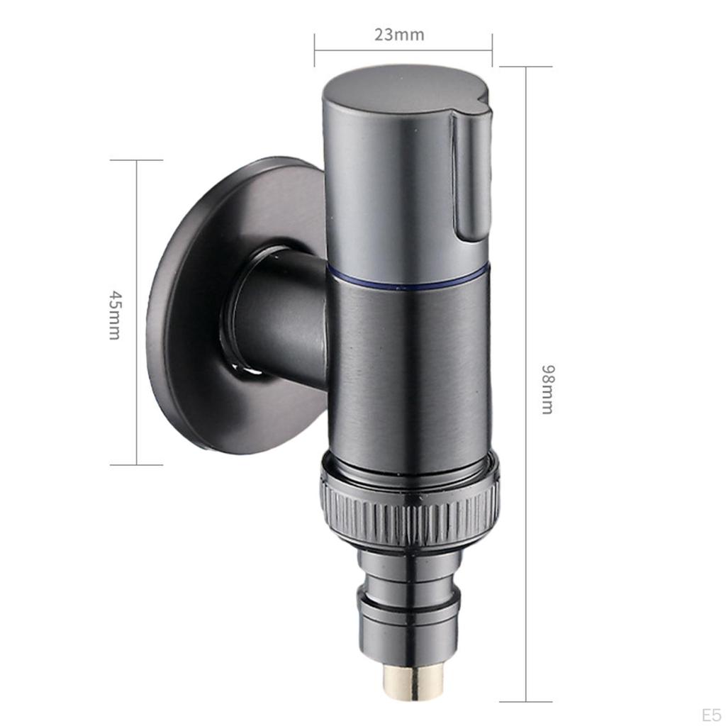 Кран из нержавеющей стали для стиральной машины с простой установкой