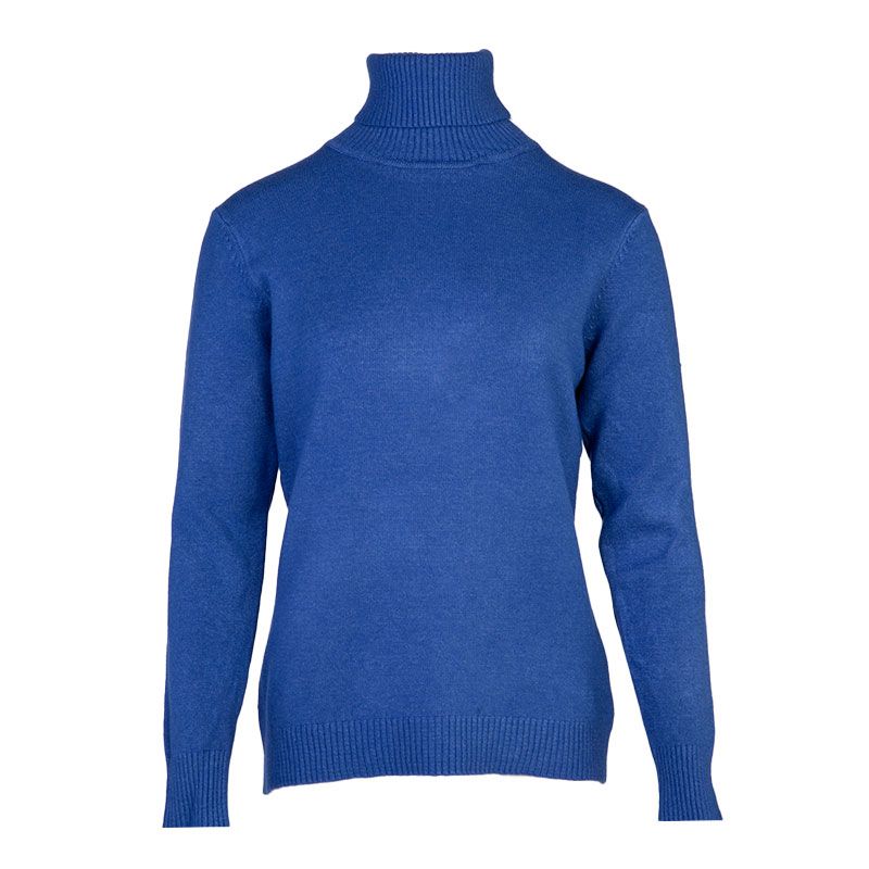 BELLE FEMME Women's Wool and Cashmere Turtleneck Sweater