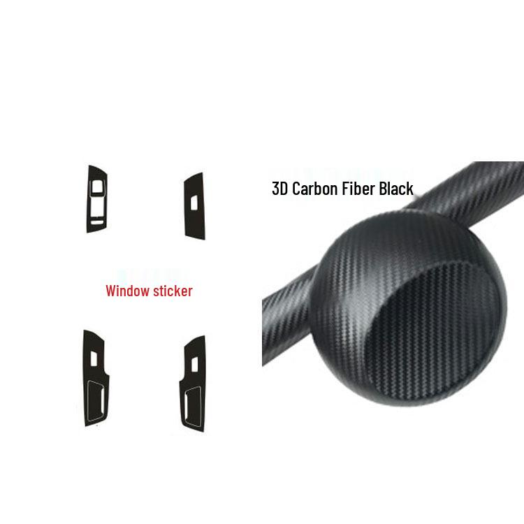 Комплект отделки салона из углеродного волокна для Magotan 20-21: Центральная консоль, рычаг переключения передач и дверная панель