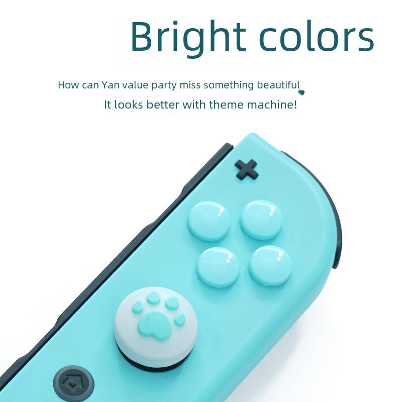 Наклейки Ajitomo в виде кошачьих лапок для стиков и кнопок Switch Joycon
