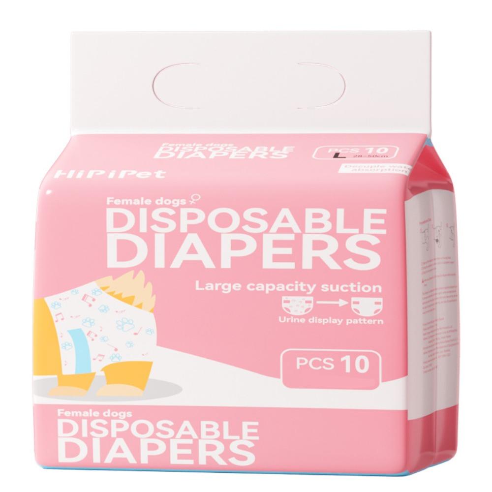 10 шт. Непромокаемые менструальные трусы для собак, хлопковое нижнее белье для питомцев, подгузник, для собак женского и мужского пола