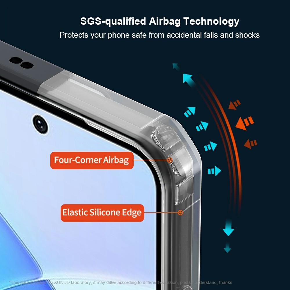 XUNDD Чехол для Infinix Smart 10 Противоударный ТПУ+Акрил Прозрачная задняя крышка для телефона