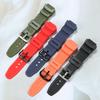 Для Casio AE-1200 F-108WH SGW-300H W-216H AEQ-110W Силиконовый резиновый сменный ремешок для часов 25x18 мм Выпуклый полимерный ремешок для часов