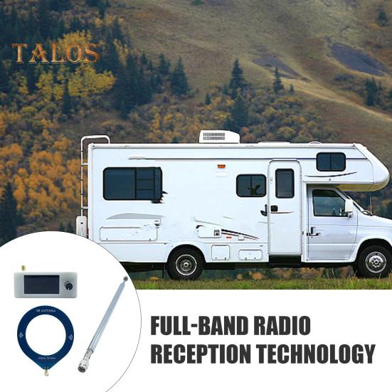 0,5-108 МГц портативный мини-радио перезаряжаемый карманный размер 1,9-дюймовый IPS экран вседиапазонный радиоприемник HF/SW/MW/VHF радио