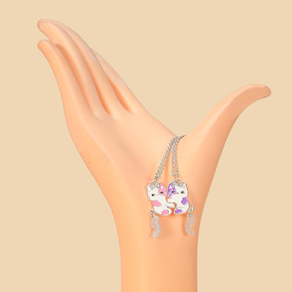 Цинк Цинковый сплав Лучший друг Магнитное ожерелье Гальваническое покрытие Магнитное ожерелье Лучший друг