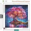 Полная алмазная живопись Дерево Новые поступления 2024 Алмазная мозаика Пейзаж Стразы Картины Набор для творчества