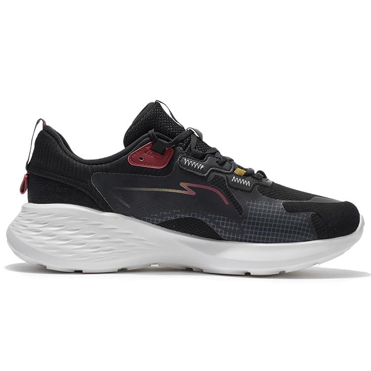Li Ning SOFT ELEMENT Амортизация Нескользящие Износостойкие Низкие Повседневные Кроссовки Мужские Черные AGLS011-4