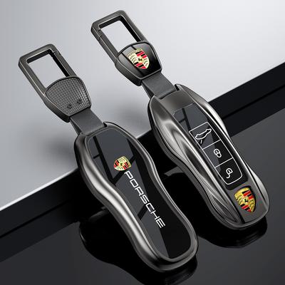 3 Кнопки Цинковый Сплав ТПУ Чехол-Оболочка Для Брелока Автомобиля Panamera Carman Macann Bobst Cayenne 911 981 991 970 9969 Наклейка