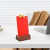 Wooden Place Card Holder Rustic Desk Calendar Wedding Banquet Restaurant Table Number Card Stand Photo Picture Display Base