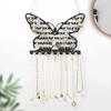 Butterfly Shape Wall Mounted Jewelry Rack Jewelry Hanging Rack for Necklaces Earrings Bracelets Display and Storage Black