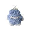 AS KNOW AS Plus (ASKNOW AS PLUS) ZY8575 Fluffy Monster BC SAX F Fluffy Plush Toy, Cute Ball Chain, Gift, Sax Blue