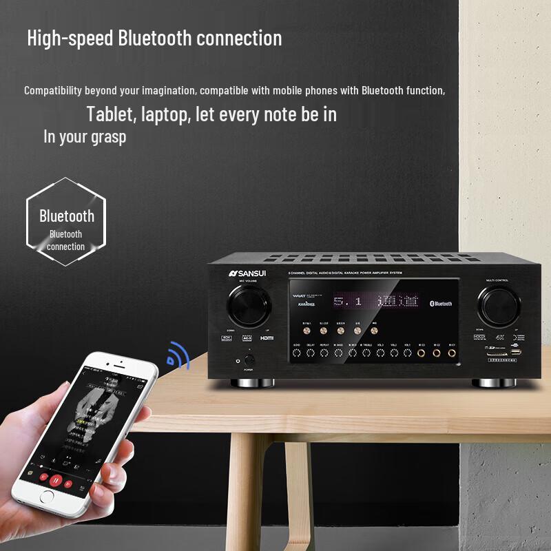SANSUI DM-10A 5.1-канальный усилитель мощности для домашнего кинотеатра вилка CN (адаптер в комплекте)