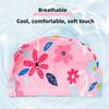 High Elasticity Swimming Hat Cartoon Print Kids Swim Cap Comfortable Swim Cap  Girls