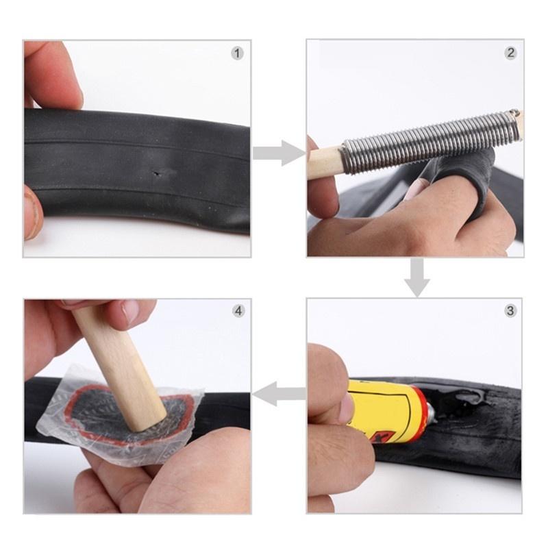 48 шт велосипедный холодный клей + клей набор инструментов для ремонта велосипедных шин наборы для ремонта шин патч резиновый плод