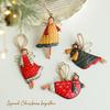 Iron Art Christmas Angel Girl Pendant Retro Angel Hanging Pendants  Holiday