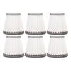 6 Pcs Small Lamp Shade Clip On Type Fabric Lampshade Modern Simple E14 Candle Bulb Lamp Cover