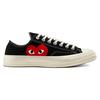 Comme des Garçons PLAY x Converse Chuck 70 Low Черные 2023 Унисекс Кроссовки Красный Экрю A08796C