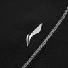 Li-Ning Серия Фитнес Спортивная Футболка с Круглым Вырезом Облегающая Универсальная Удобная Повседневная с Длинным Рукавом Женские Футболки Черная ATLV268-4