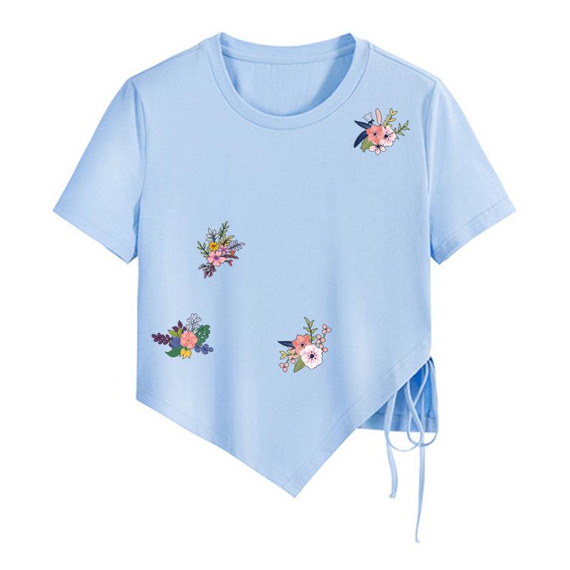 Новая полностраничная термонаклейка с изображением цветов и бабочек