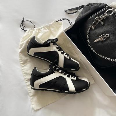 Женская обувь 2025 Горячая распродажа Женские вулканизированные туфли на шнуровке спереди Сочетание цветов Новинка Самые продаваемые Уличная повседневная обувь