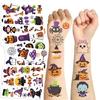 Set of 10 Temporary Stickers for Kids Halloween Themed Decals Costume Decoration Waterproof Body Art Accessories