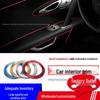 Декоративная хромированная полоса для интерьера автомобиля - Упаковка 5 м для улучшения центральной консоли, дверей и приборной панели
